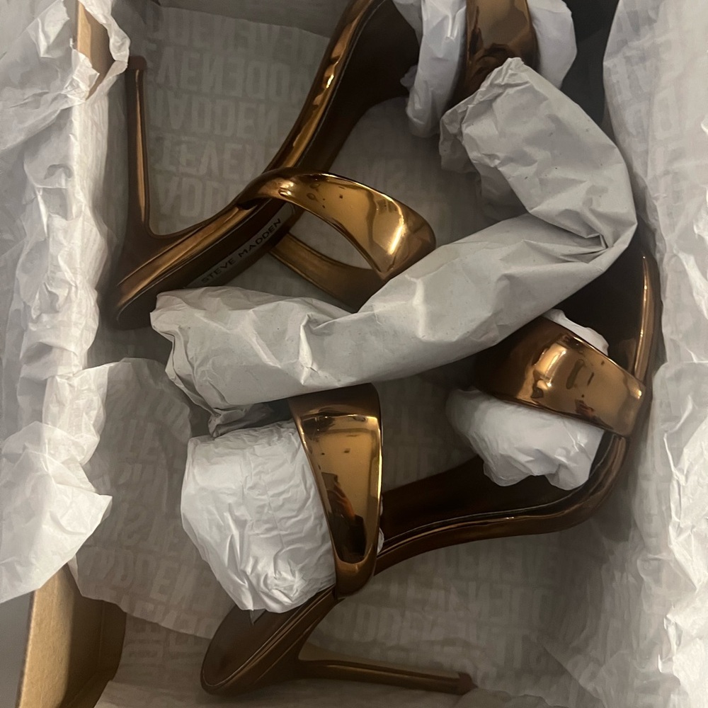 Bronze High Heel Sandals